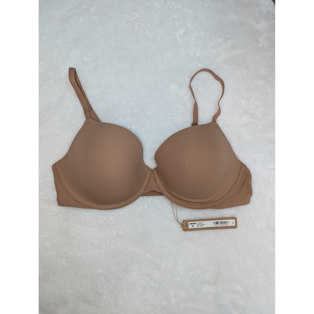 SKIMS Fits Everybody T-Shirt Bra Sienna‎ Brown Underwire BA-DEM-9221 38B NEW